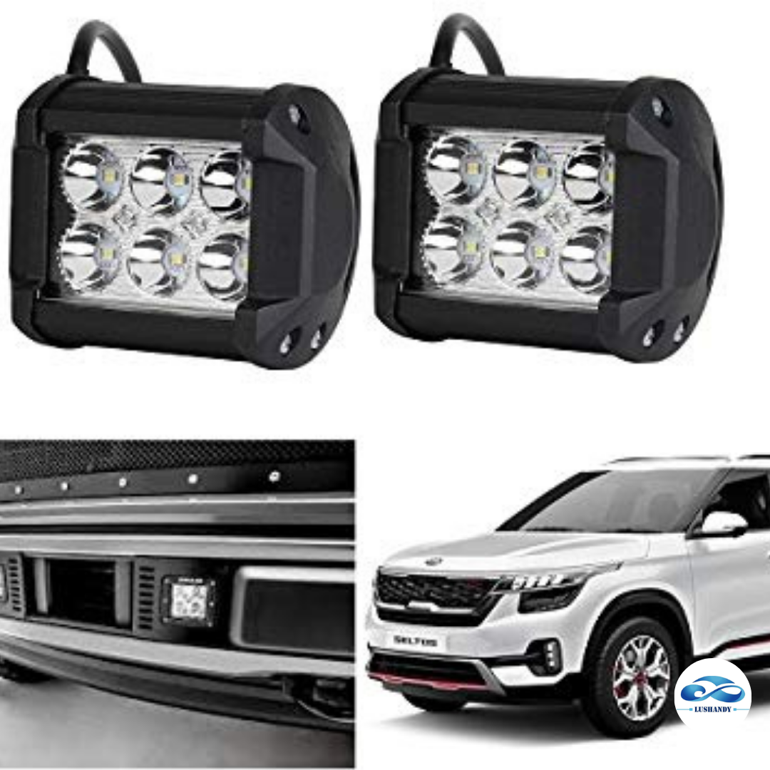 Foco Neblinero 6 Cree Led 18w  Sin Lupa