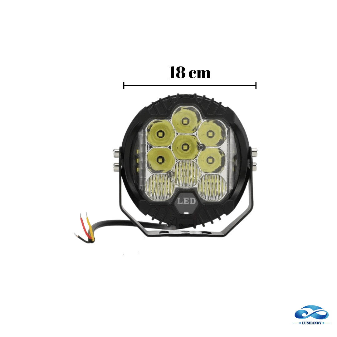 Faro Led De 7 Pulgadas  90 Watts  12V 24V