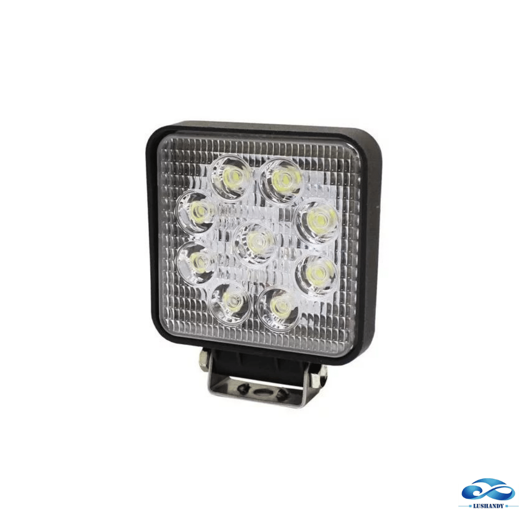 Focos Neblineros 9 Led Cuadrado 27W 