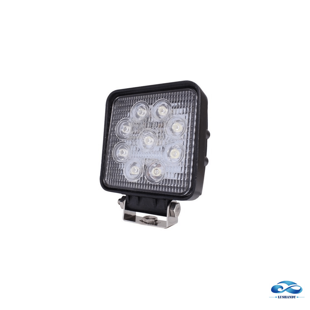 Focos Neblineros 9 Led Cuadrado 27W 