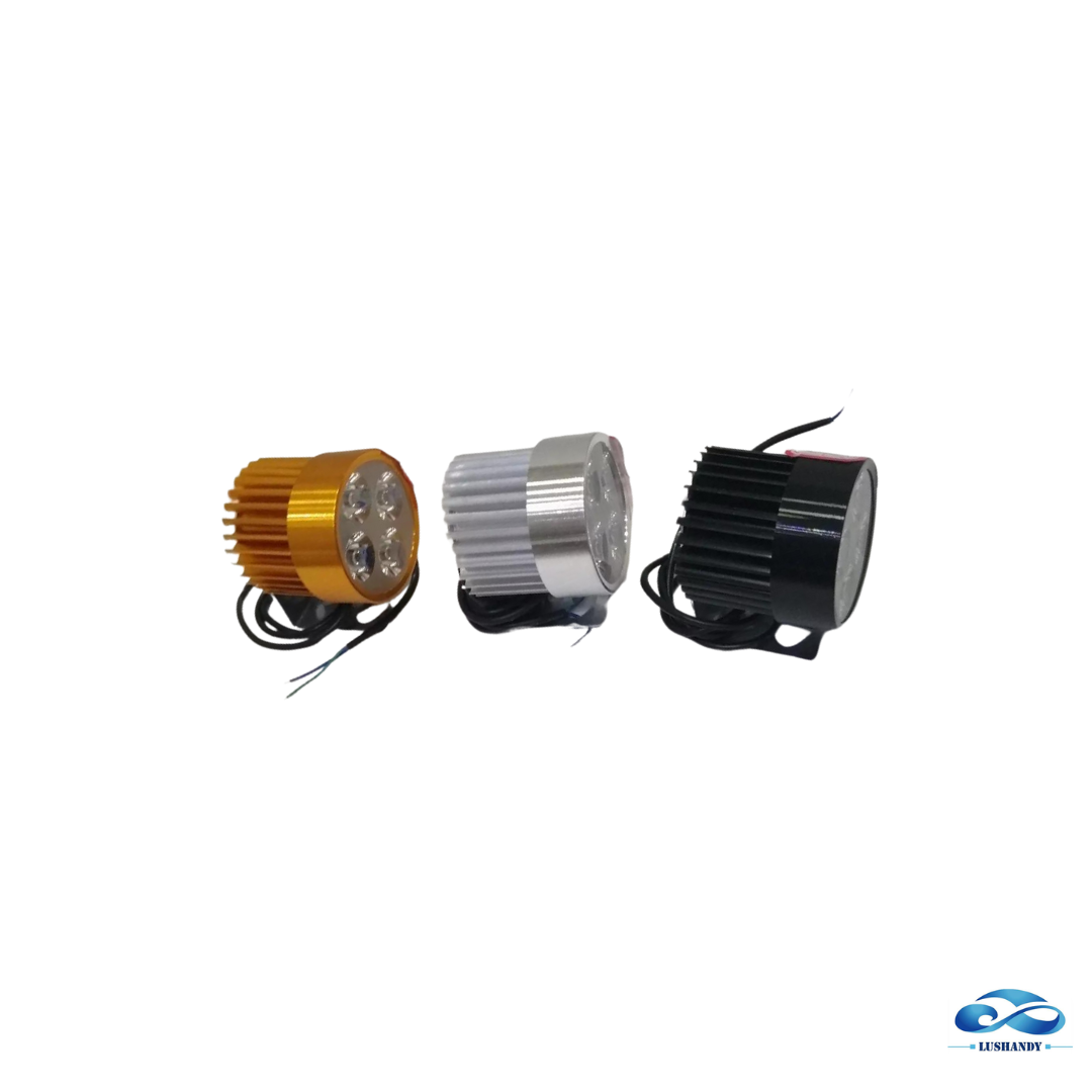 Neblineros 4 Led Redondo  Para Moto 18Watts
