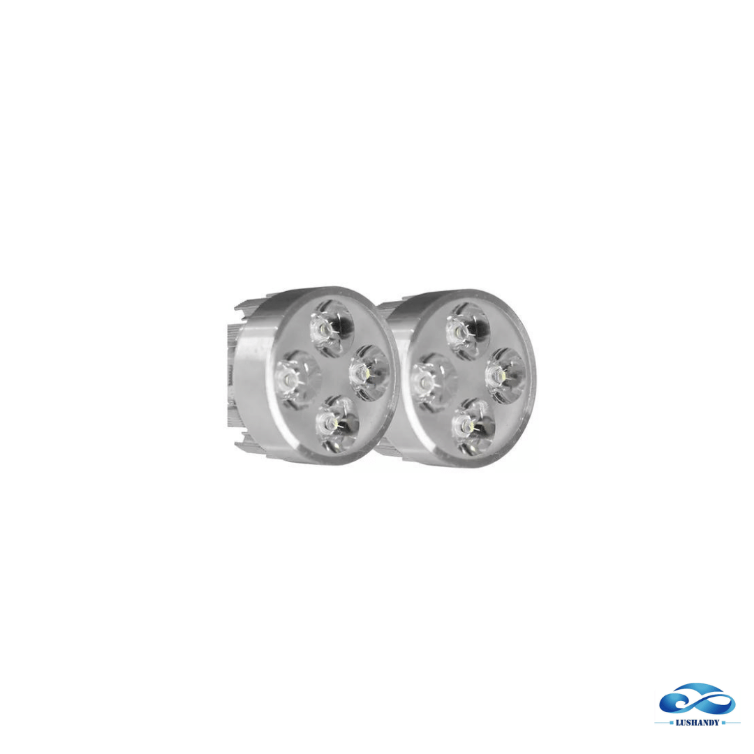 Neblineros 4 Led Redondo  Para Moto 18Watts
