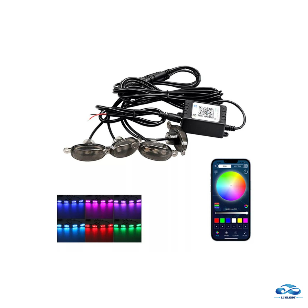 Luz Tipo Raptor RGB Bluetooth