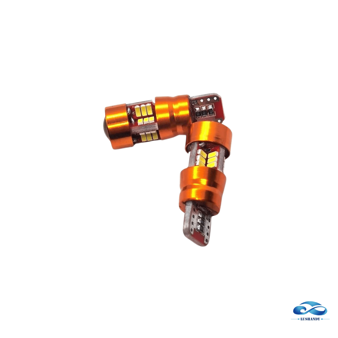 Ampolleta  Led  Cola De Pescado Con Lupa  Al Frente Blanca 12V
