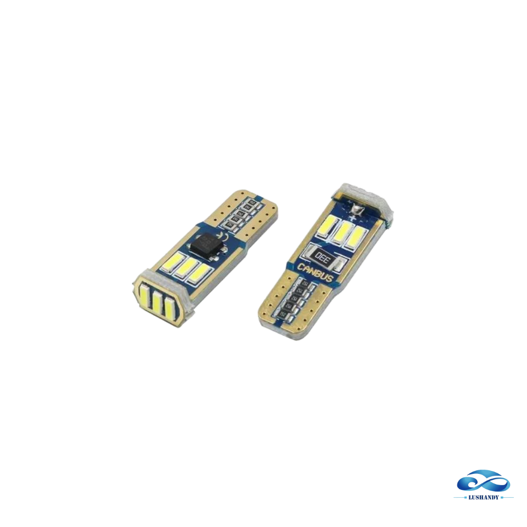 Ampolleta Led Potente T10 Cola De Pescado Blanca  Azul