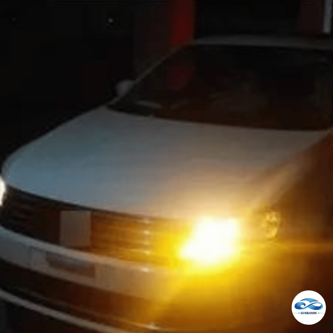 Ampolleta Led Un Contacto  12v  Ámbar Blanco