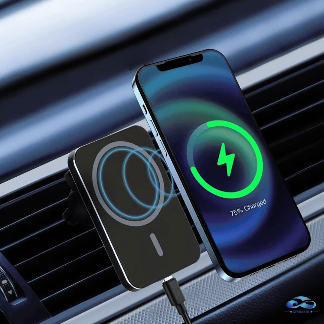 Soporte  De Celular Cargador Magnético Inalámbrico 15W  Para Autos