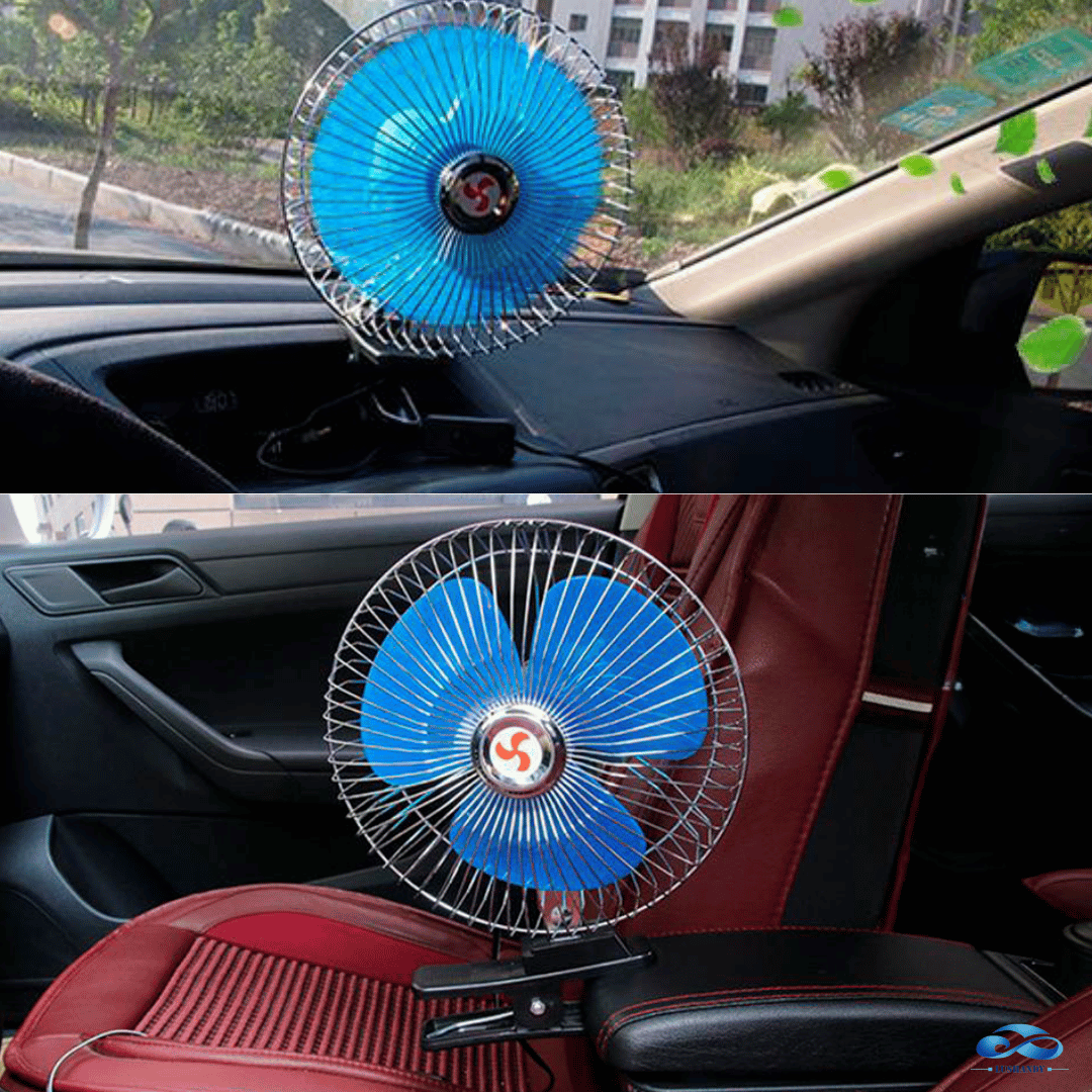 Ventilador Para Auto 12v, 6 Pulgadas Con Pinza