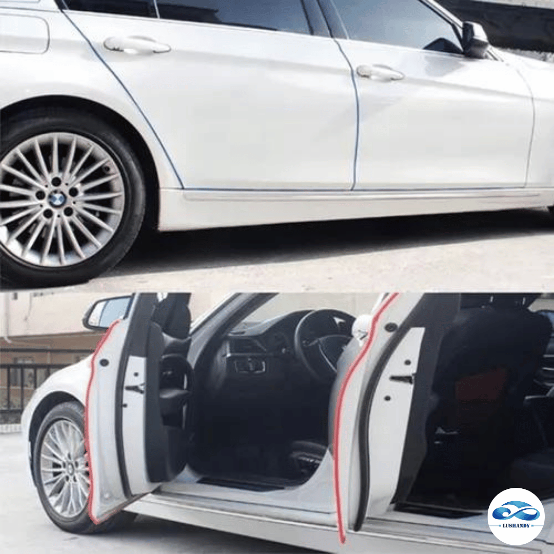 Moldura U12 De Auto Goma Protectora Puertas Capot  Con  Adhesivo 1.30mt