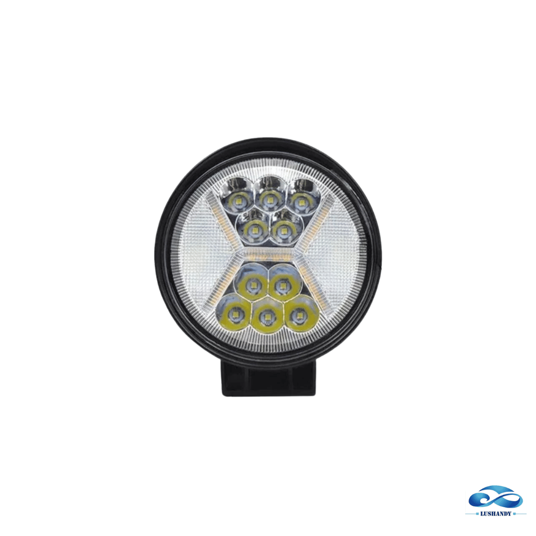 Foco Neblinero Bicolor Amarillo Y Naranja 117W  12-24V
