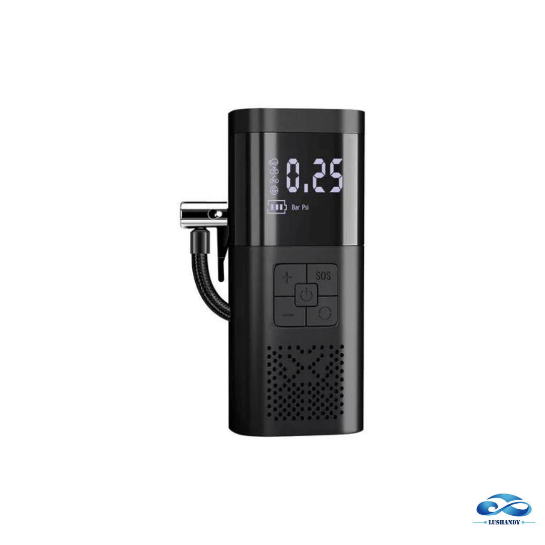 Inflador Aire  Eléctrico Con Pantalla Digital, Portátil Recargable 150psi Moto Bici Auto