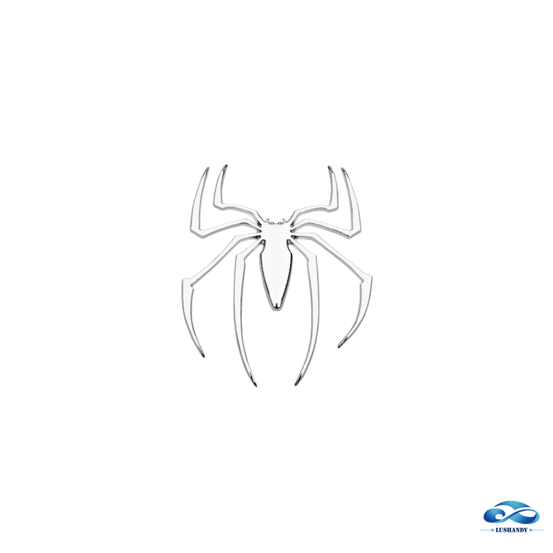 Etiquetas Metal Emblema Forma De  Araña
