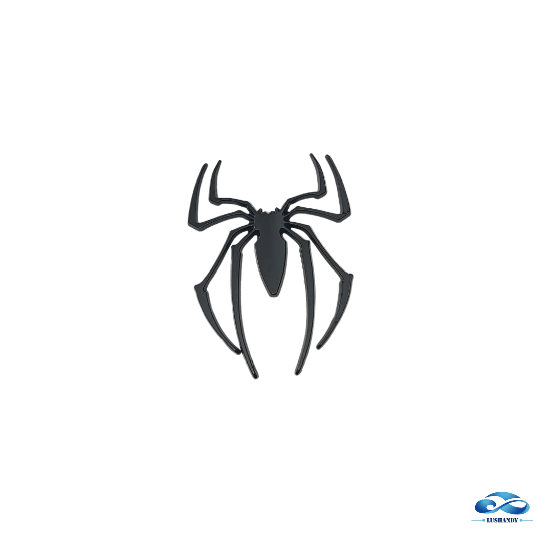 Etiquetas Metal Emblema Forma De  Araña