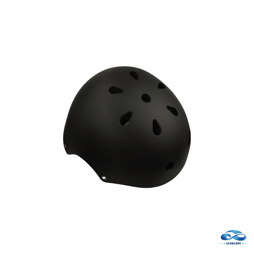 Casco De Bicicleta O Patineta Y Scooter Negro Mate Para Niños
