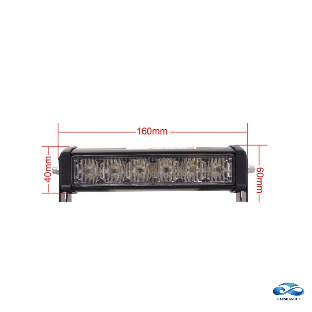 Baliza De 6 Led Estroboscópica