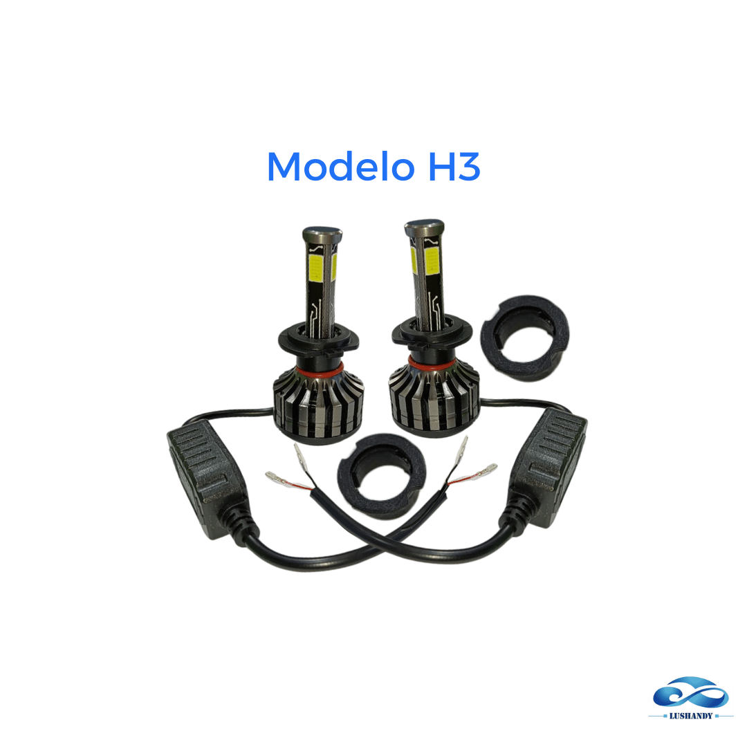 Kit De Ampolleta Turboled X4  10000 Luminex 12 y 24 Voltios