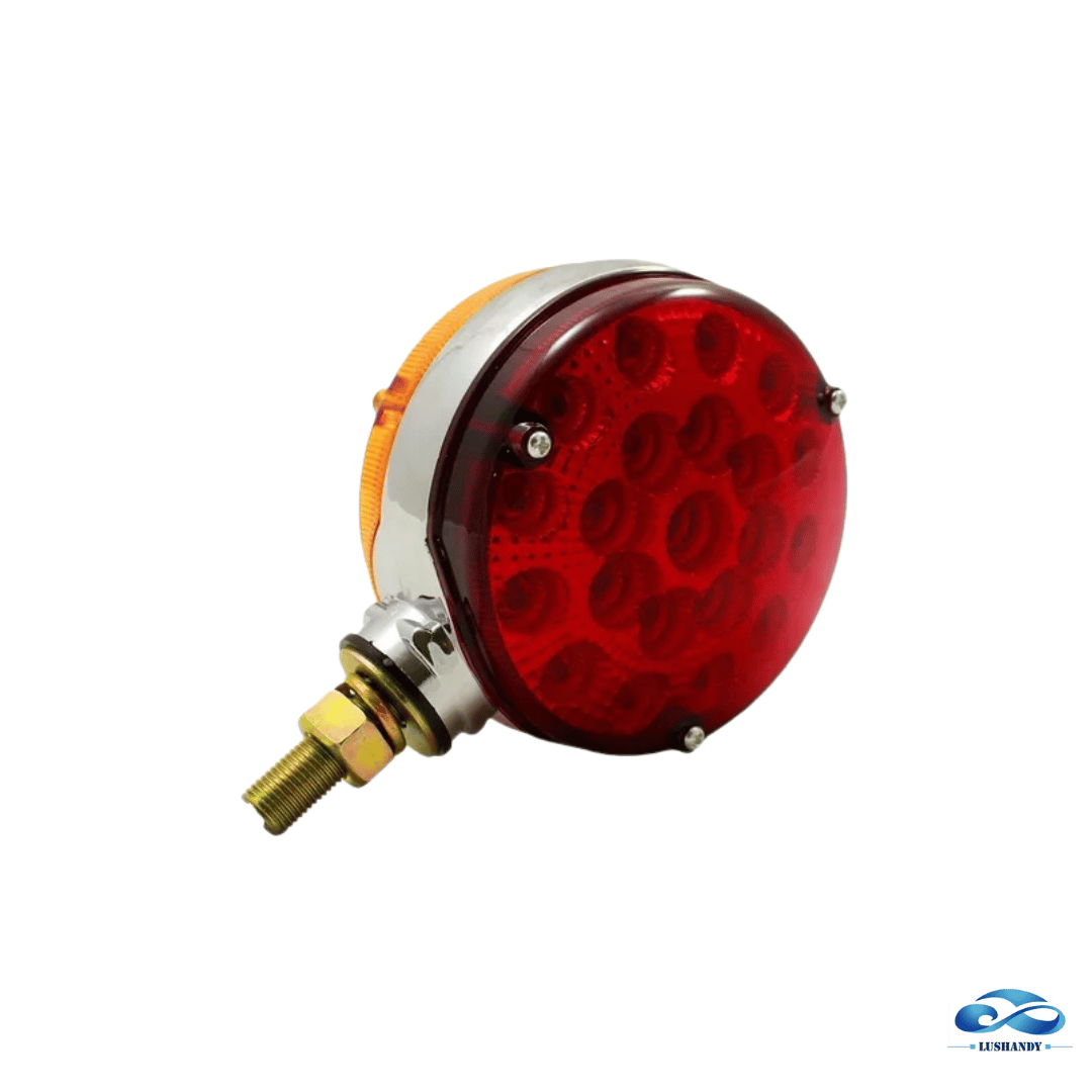 Foco Redondo 32 Led Doble Cara Para Camiones Color Rojo Amarillo 12-24V
