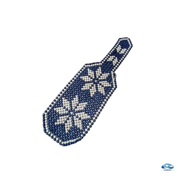 Respaldo Asiento Bolas Madera Bambú Respaldo Flor Beige