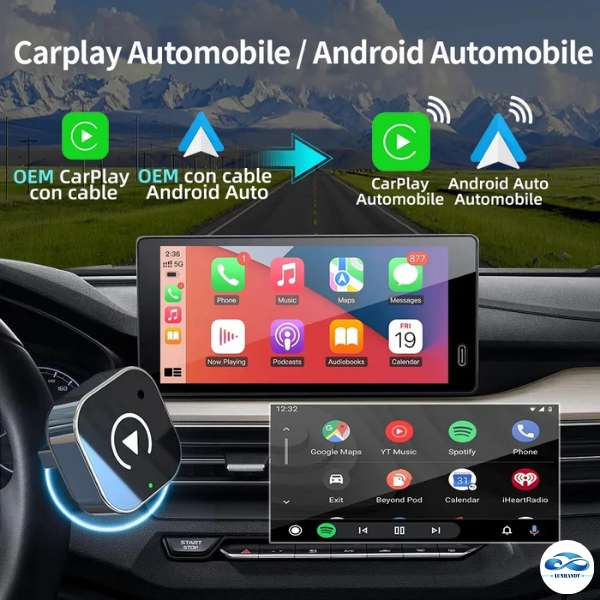 Carplay Inalámbrico 2 En 1, Convertidor