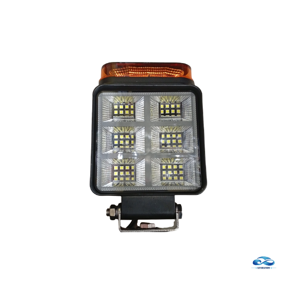 Foco LED Cuadrado Automotriz Y968 con Luz Ámbar
