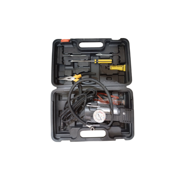 Compresor De Aire 150PSI  10Amp 12V Con Herramientas