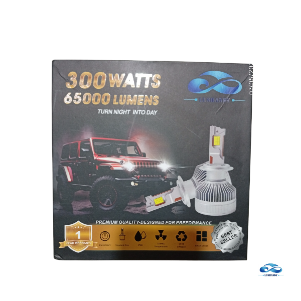 LED 300W 65.000LM H4 / H7 / H11  Alta Potencia Luz Blanca