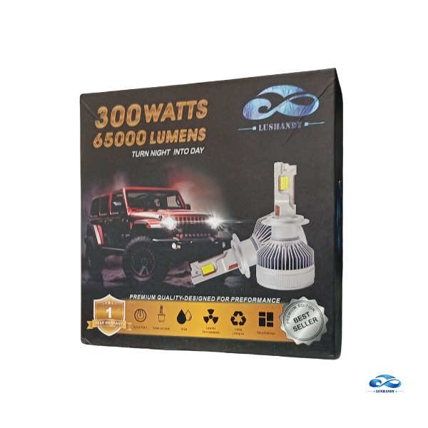 Kit Ampolletas LED H7, H11  300W 65000LM Lushandy
