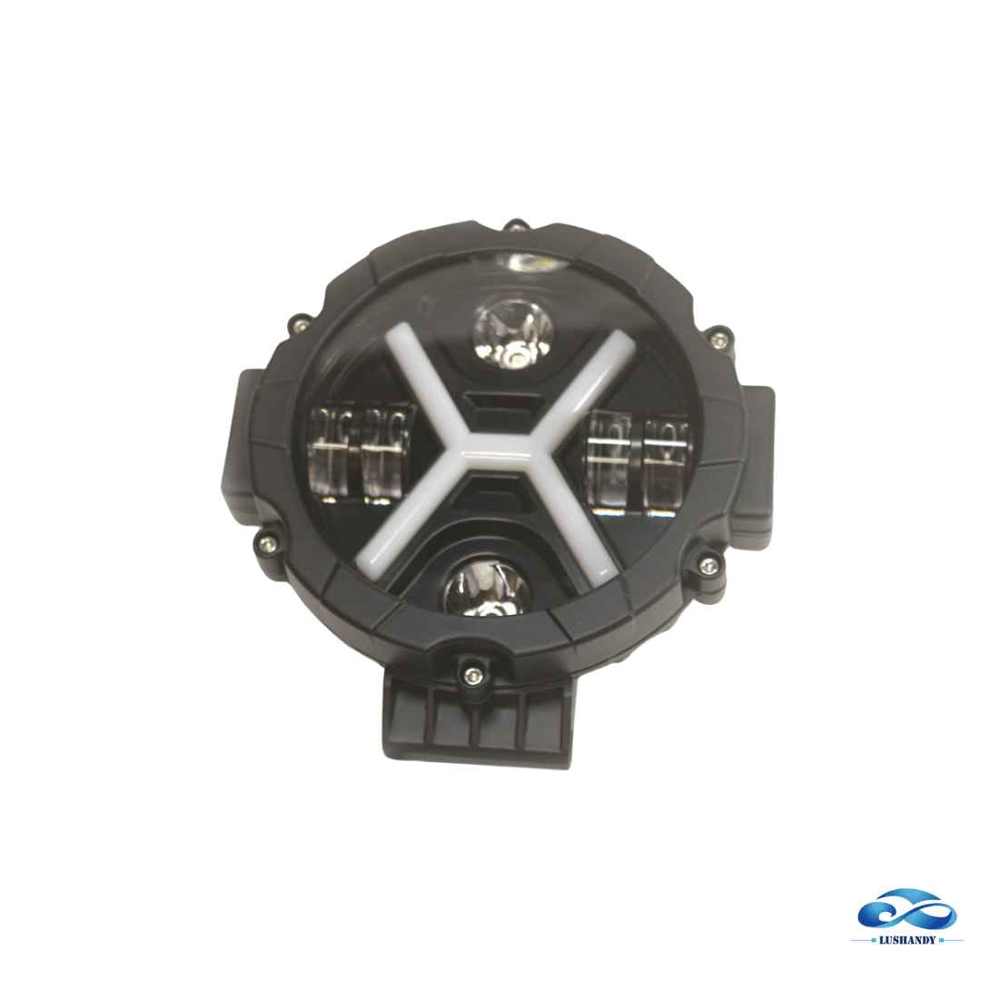 Faro Led  7 Pulgada  Tipo X Redondo