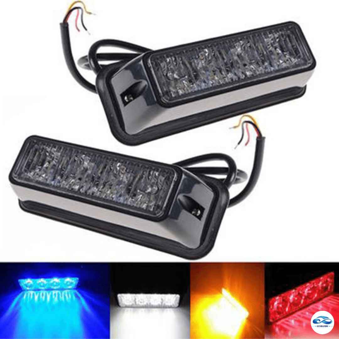 Luz 4 Led Estrobo Emergencia Y739 Luz 4 Led Estrobo Emergencia Y739
