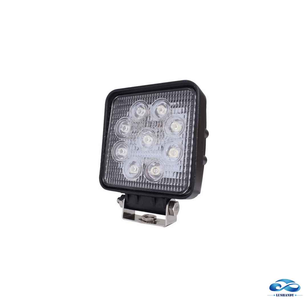 Focos Neblineros 9 Led Cuadrado 27W 