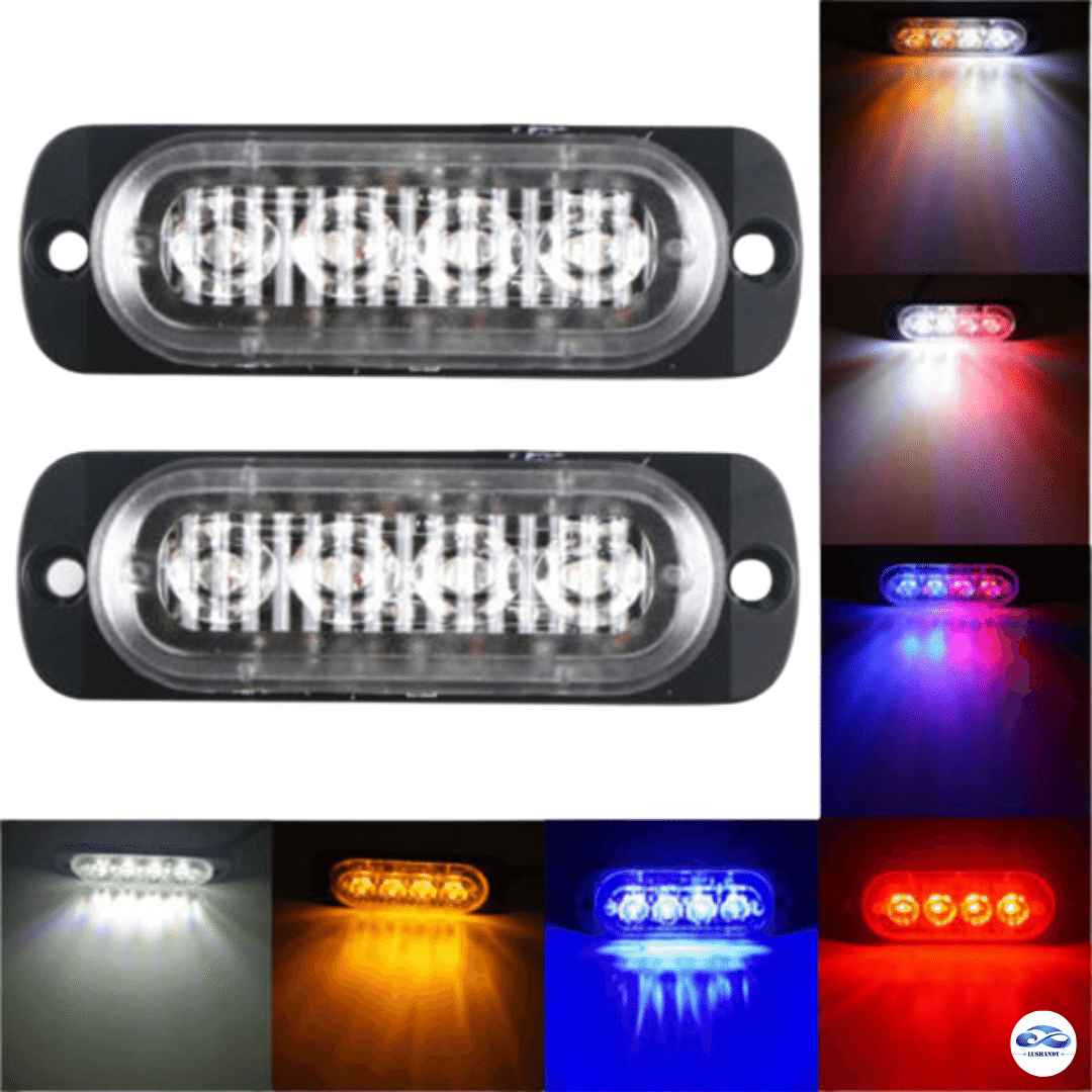Luz 4 Led Destellante Estroboscópica Luz 4 Led Destellante Estroboscópica