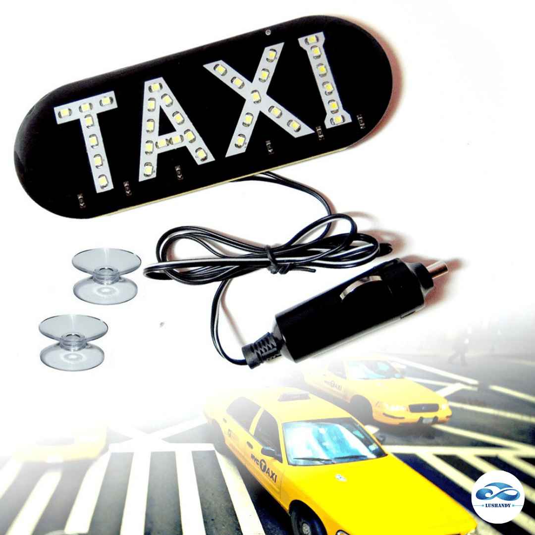 Letrero LED -TAXI- Para Cualquier Auto 12VOLT