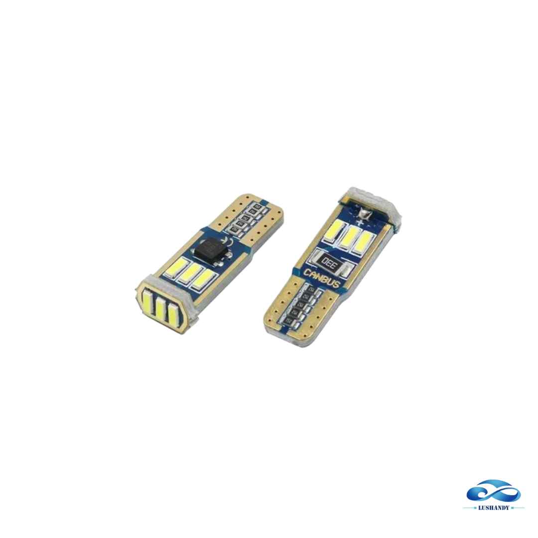 Ampolleta Led Potente T10 Cola De Pescado Blanca  Azul