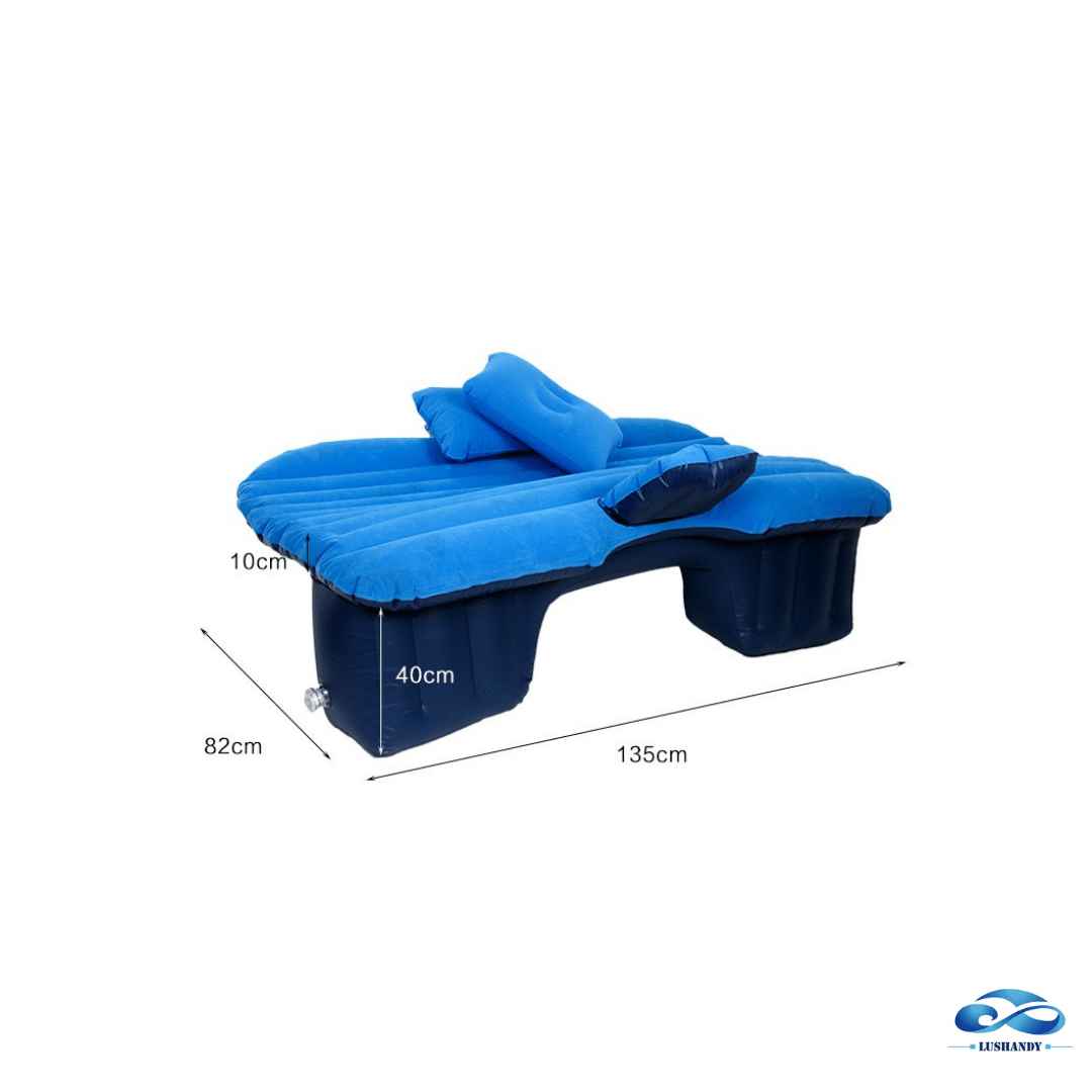 Colchón Inflable Para  Auto Color Negro