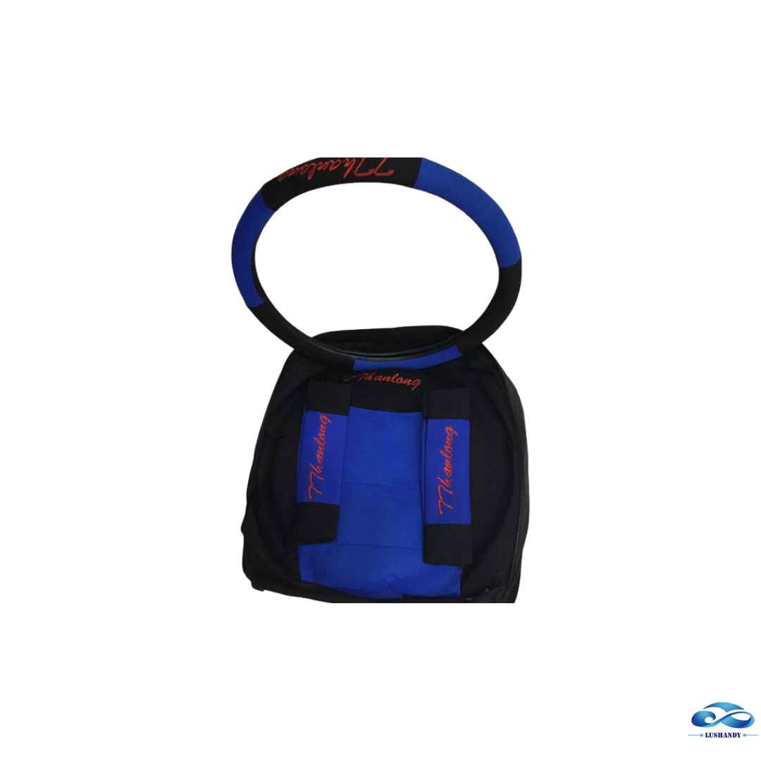 Cubre Asientos Auto Set + Cubre Volante + Almohadillas