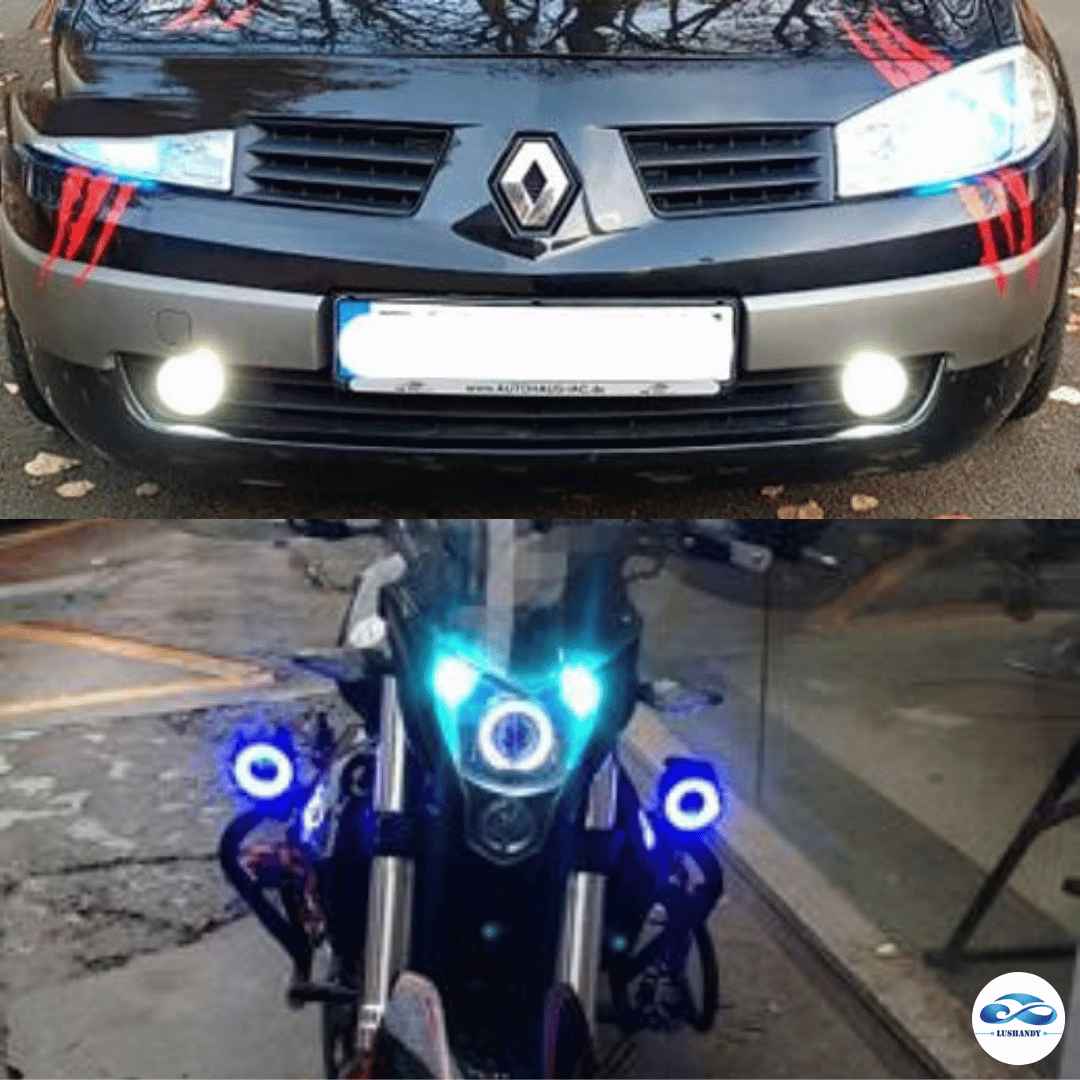 Neblinero Led Ojo De Ángel Moto Parrilla Auto Neblinero Led Ojo De Ángel Moto Parrilla Auto