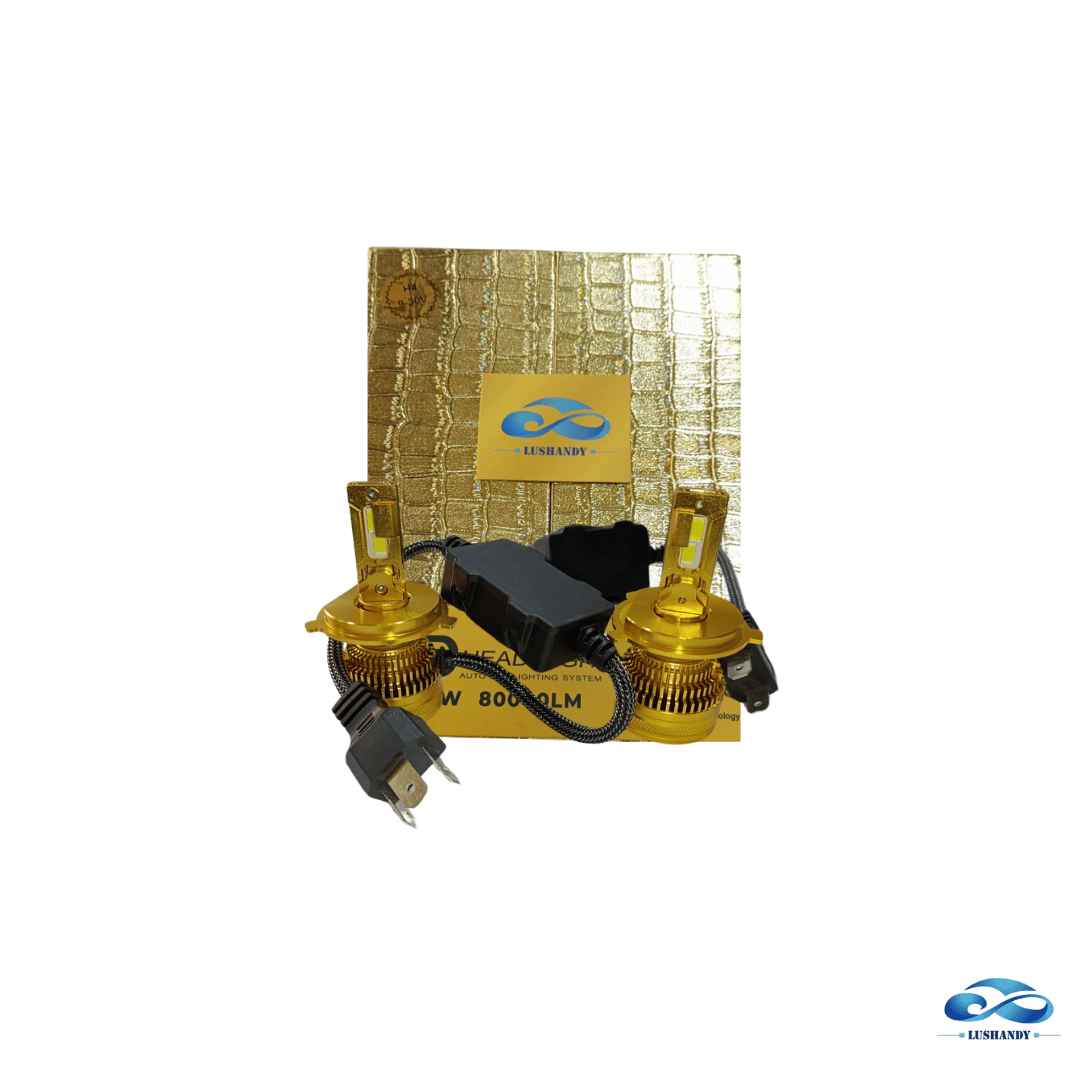Ampolleta Led 12 Y 24 Voltio 20000W  Lúmenes 80000  H4