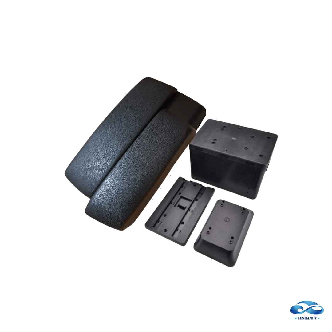 Apoyabrazos Auto Tapa Deslizante  Cuero Negro