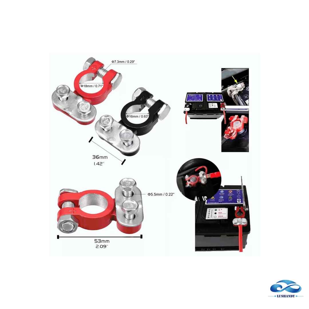 Bornes Para Batería Auto Se Adapta A 6 y 12v Positivo Negativo Bornes Para Batería Auto Se Adapta A 6 y 12v Positivo Negativo