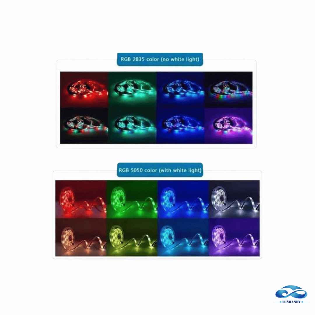 Kit Tira Led 5MTS RGB 5050MM Con Fuente Y Control Remoto Kit Tira Led 5MTS RGB 5050MM Con Fuente Y Control Remoto
