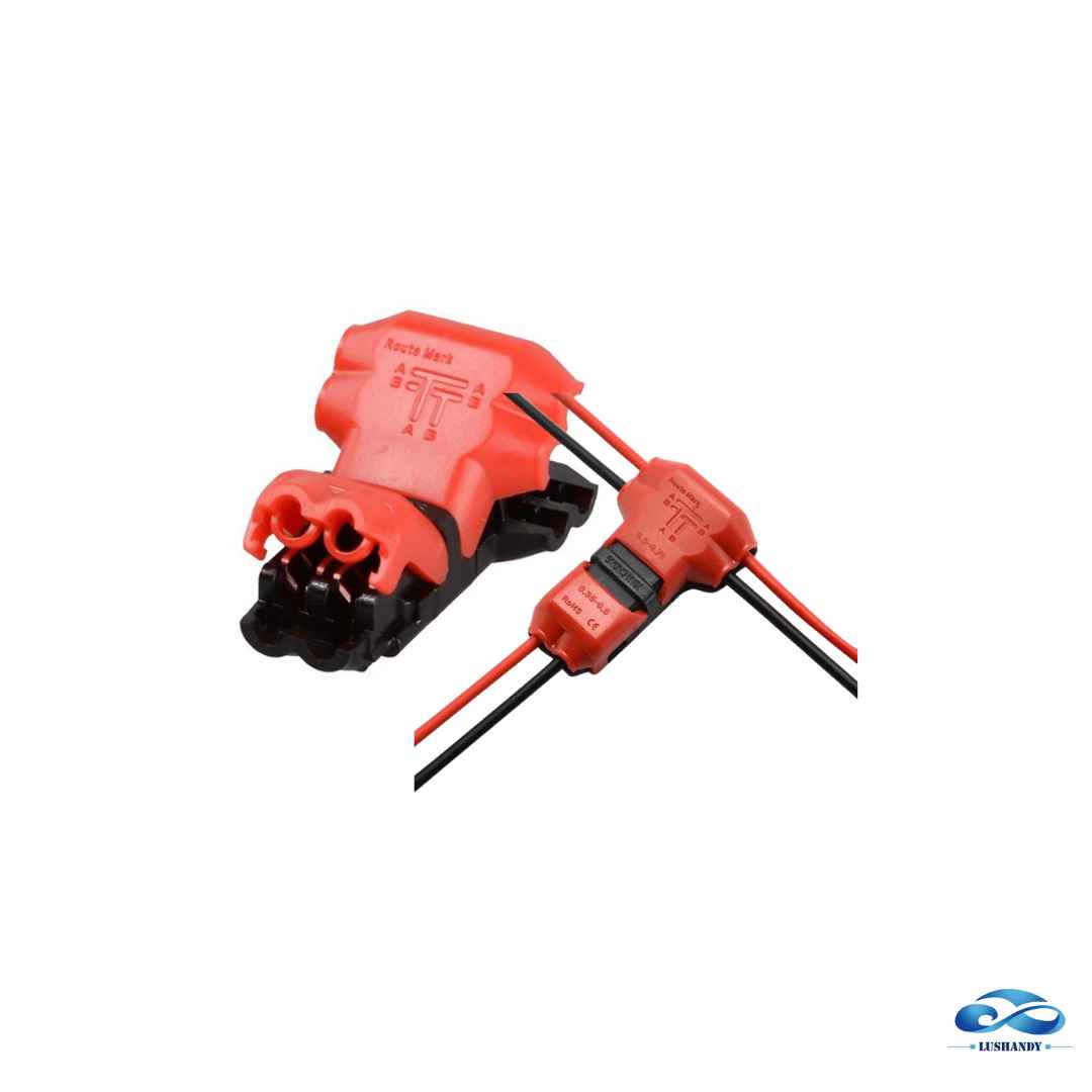 Conector de Cable H2 T1 T2 D1 De 1pin y 2 pines, Roba Corriente Conector de Cable H2 T1 T2 D1 De 1pin y 2 pines, Roba Corriente