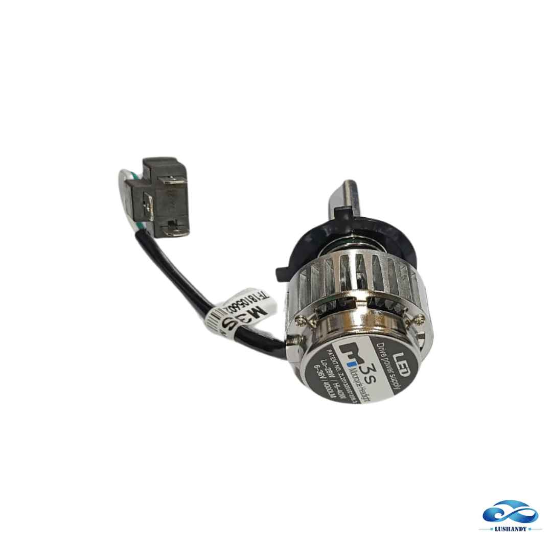 Ampolleta 3 Led H4 Para Moto 4000LM 12V Ampolleta 3 Led H4 Para Moto 4000LM 12V