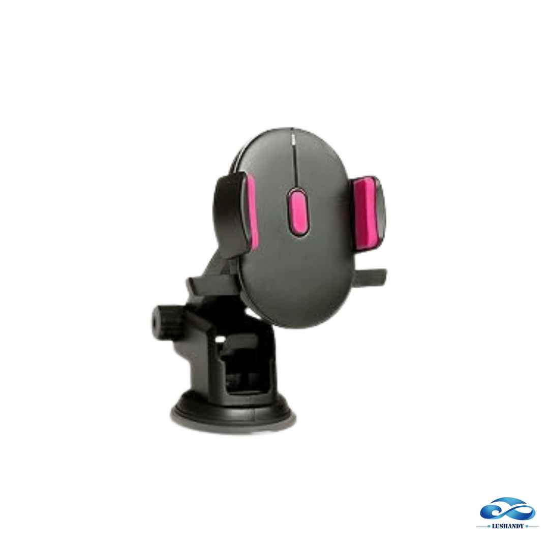 Soporte De Celular Para Tablero Con Ventosa Rosado