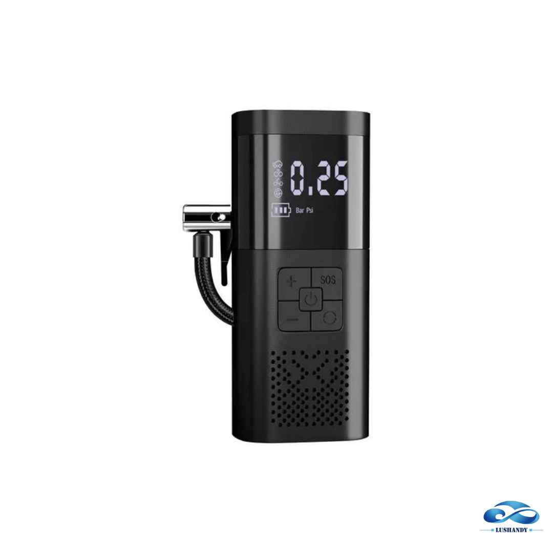 Inflador Aire  Eléctrico Con Pantalla Digital, Portátil Recargable 150psi Moto Bici Auto