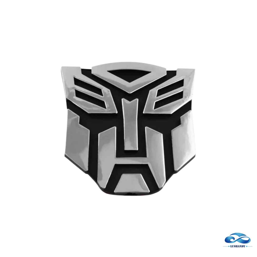 Black Metal Self-Luminous Transformers Autobot Badge – Rear Tailgate Trunk Emblem 3.7″