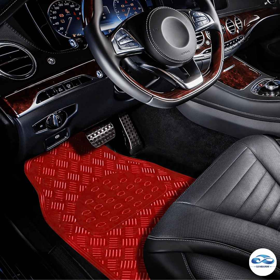 Cubre Piso para Autos con Efecto Metálico / Juego de 4 Piezas Cubre Piso para Autos con Efecto Metálico / Juego de 4 Piezas