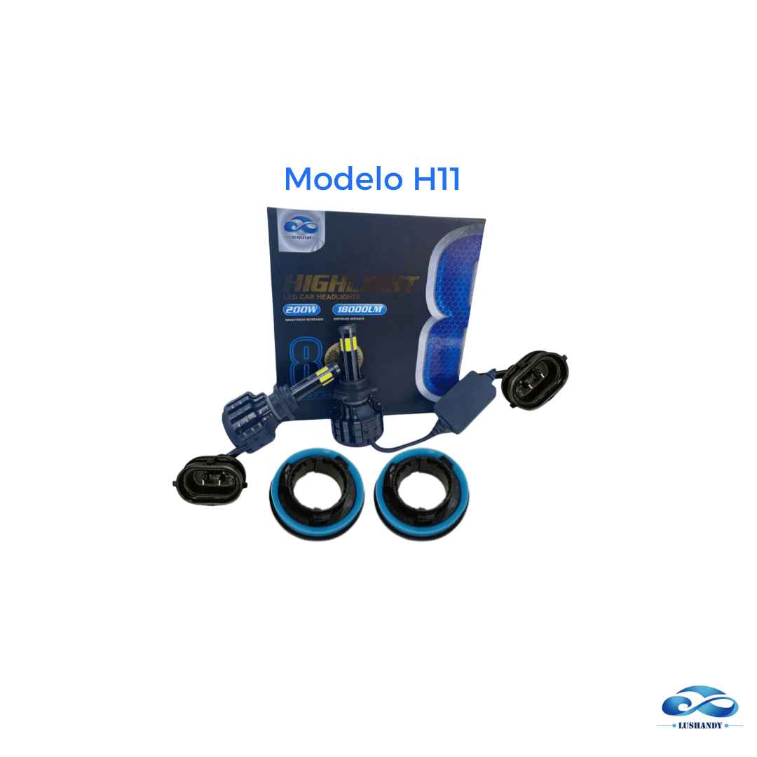 Ampolleta X8 Led 18000LM 200W Todos Los Modelos 12-24V Ampolleta X8 Led 18000LM 200W Todos Los Modelos 12-24V