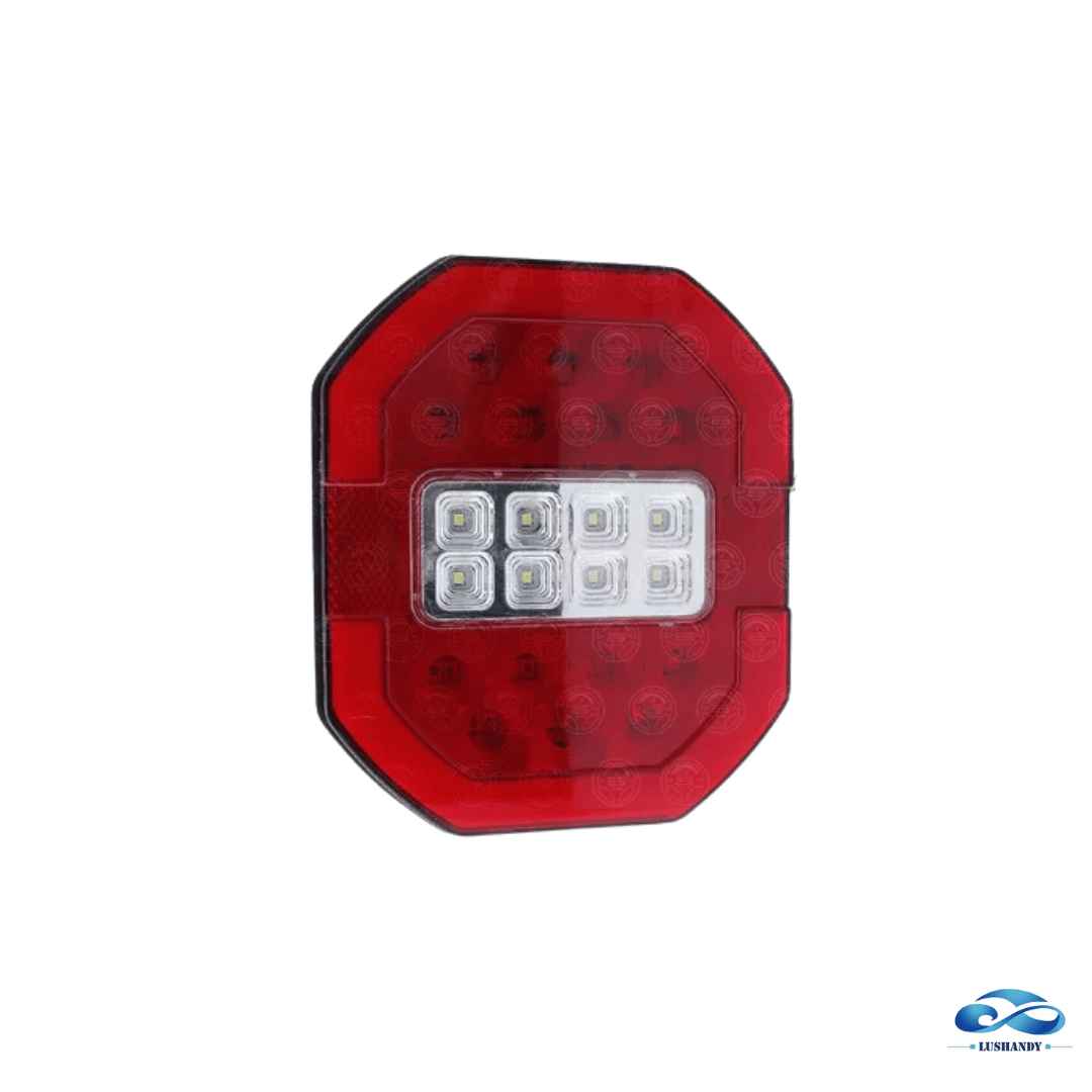 Luz Trasero 36 Led Para Camión Rojo Con Blanco 12-24V