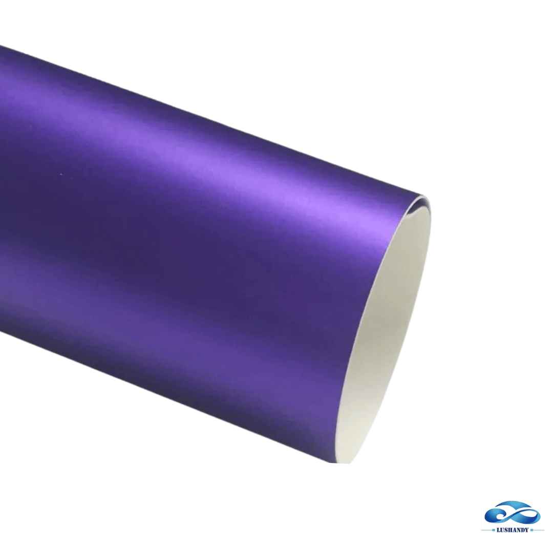 Rollo Vinilo Cromo Mate En Morado, Azul Y Fucsia Para Auto 1.52x18Mts Rollo Vinilo Cromo Mate En Morado, Azul Y Fucsia Para Auto 1.52x18Mts