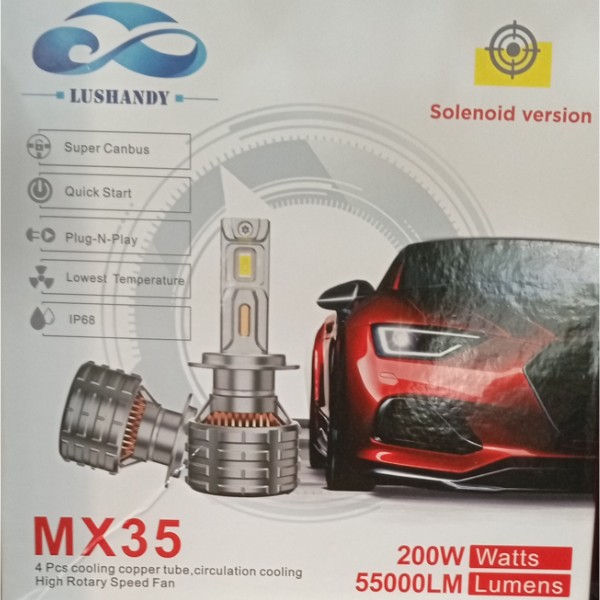 LED 200W 55000 LM Luz Blanca Súper Brillante para Auto